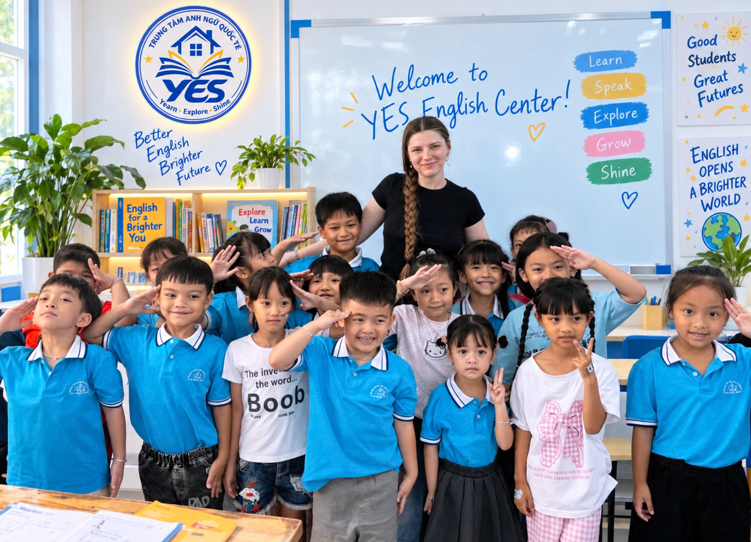 Tiếng Anh mầm non 3 đến 5 tuổi tại Trung tâm Anh ngữ Quốc tế YES Mỹ Đức